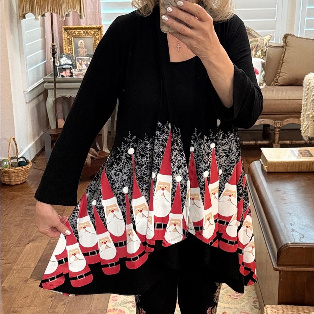 Whimsical Holiday Cardigan/topper